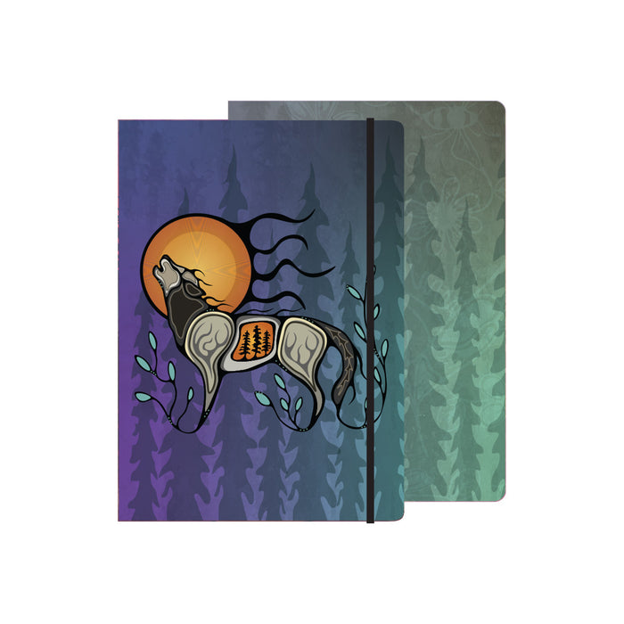 192 page Journal - Wolf (Ma'iingan) artwork by Storm Angeconeb - pre-order for late April delivery indigenous art gift by Storm Angeconeb Canada