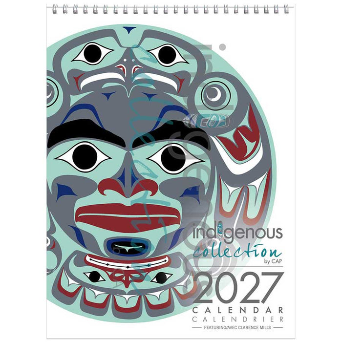 2027 Wall indigenous calendar by Clarence Mills Canada