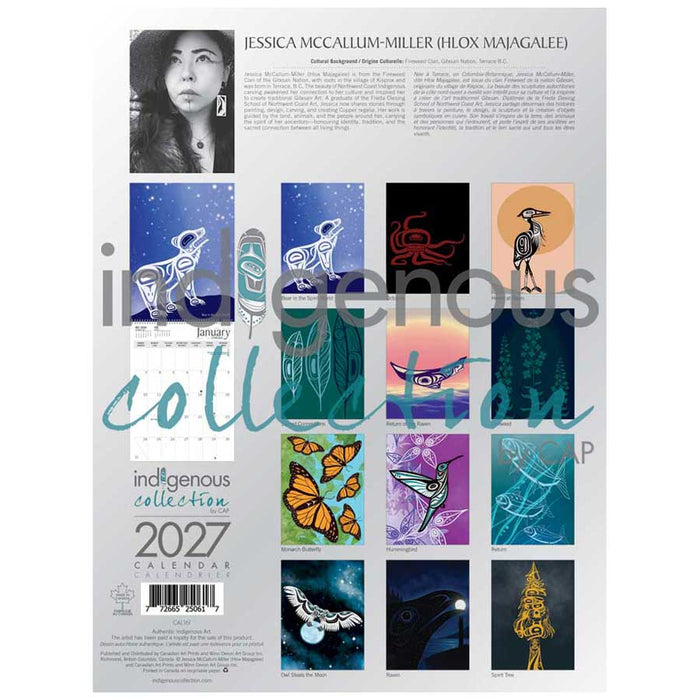 2027 Wall indigenous calendar by Jessica McCallum-Miller Canada