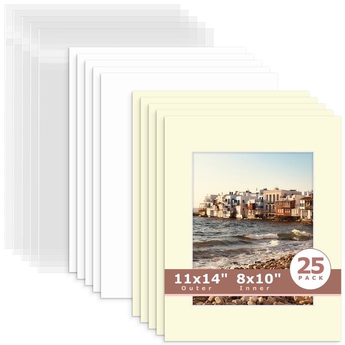 8x10 (7.5x9.5 exact opening) / N105 Ivory