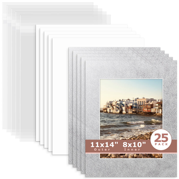 8x10 (7.5x9.5 exact opening) / N137 Silver