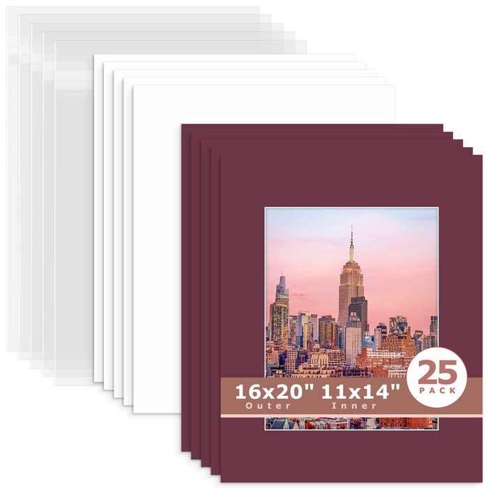 11x14 (exact opening 10.5x13.5) / N124 Maroon