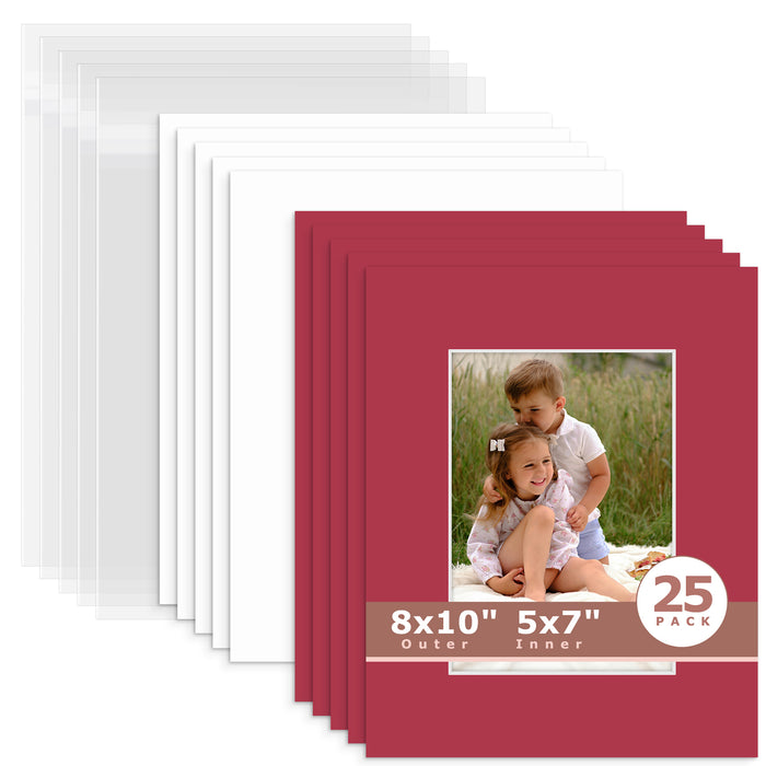 5x7 (4.5x6.5 exact opening) / N117 China Red