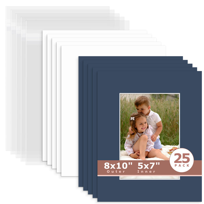 5x7 (4.5x6.5 exact opening) / N141 Dignity Blue