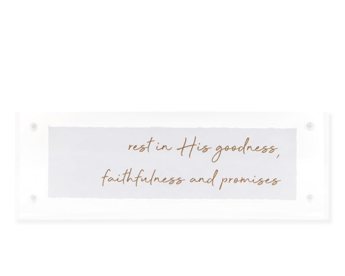 Rest in His Goodness
