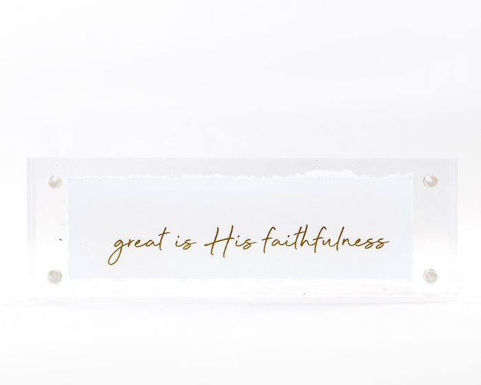 2x6 Acrylic Message Block