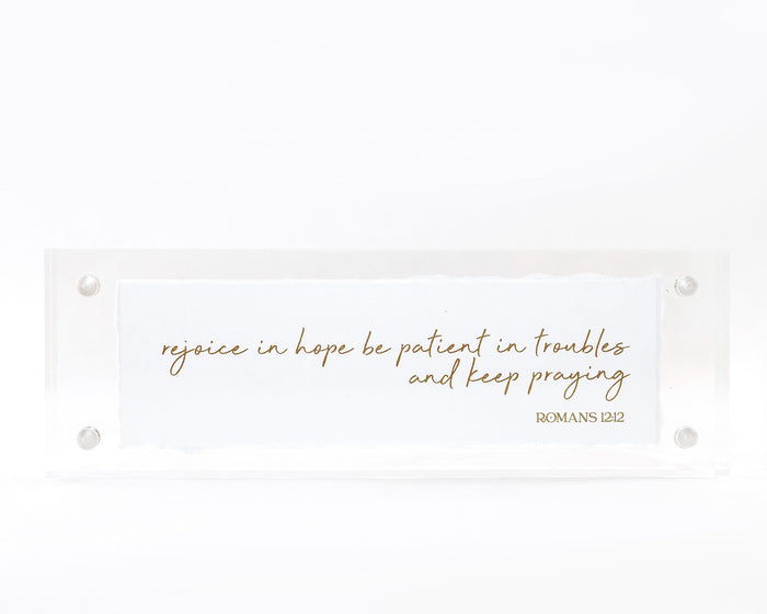 2x6 Acrylic Message Block