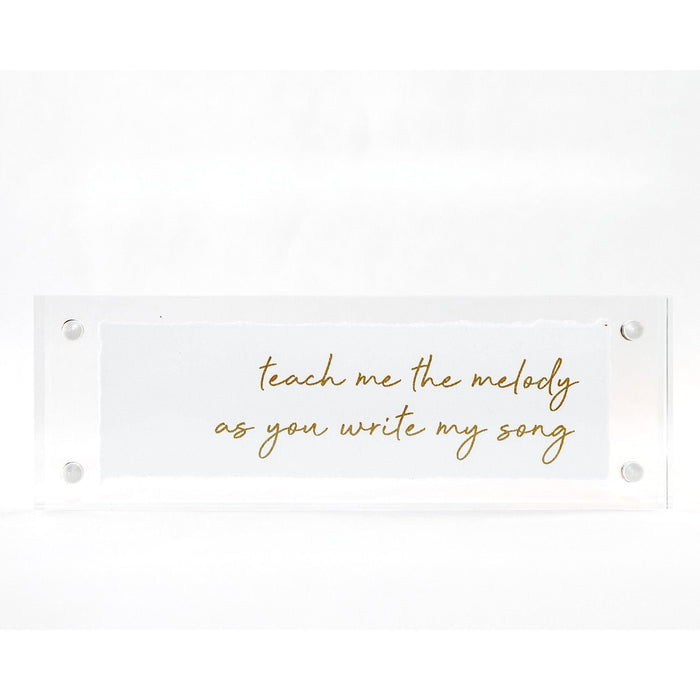 2x6 Acrylic Message Block
