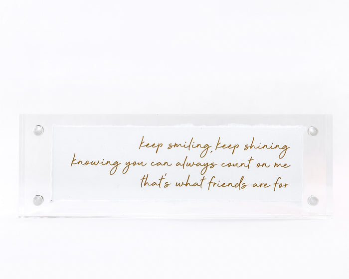 2x6 Acrylic Message Block