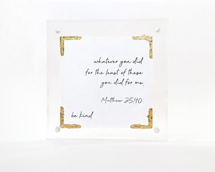 4×4 Acrylic Message Block