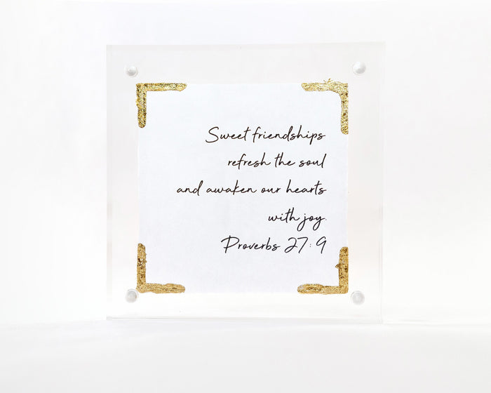 4×4 Acrylic Message Block