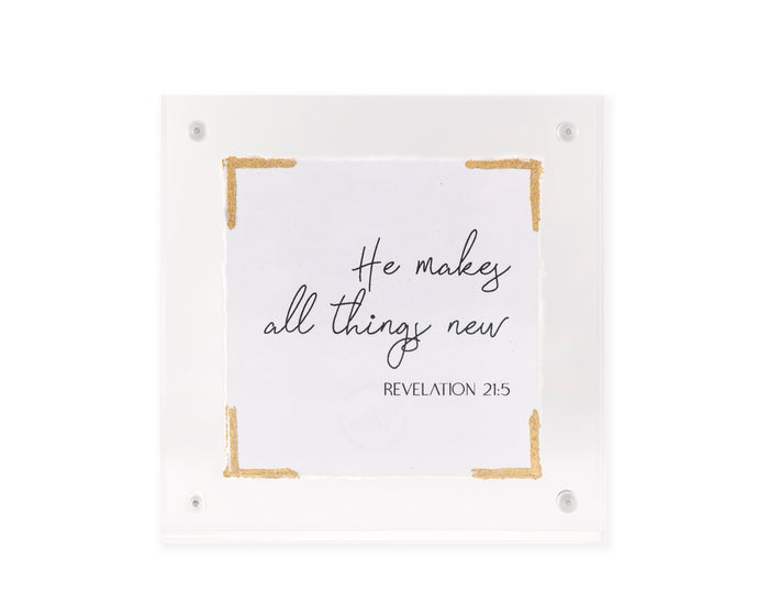 4×4 Acrylic Message Block