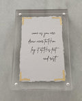 4x6 Acrylic Message Block