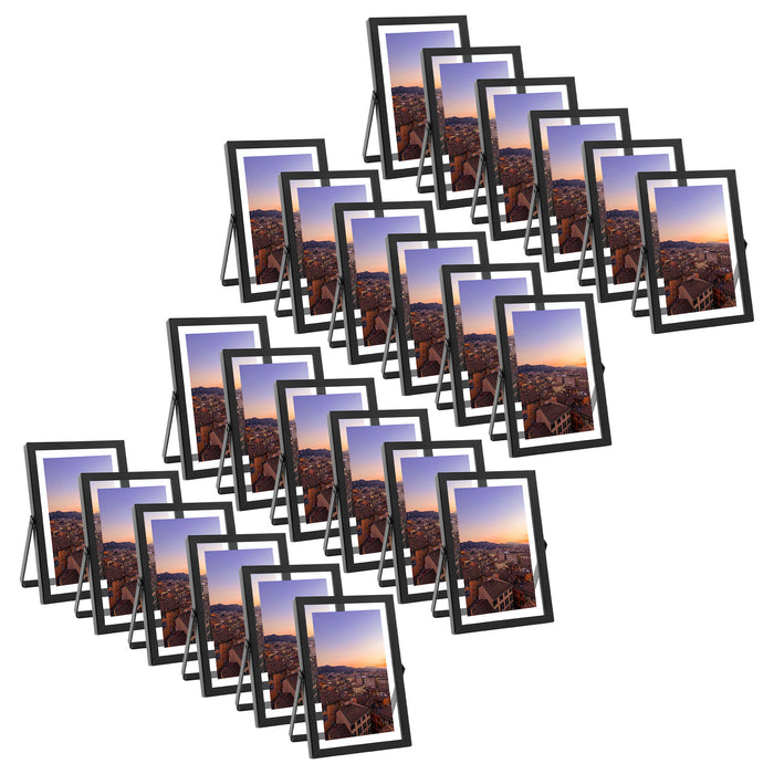 4x6 Black Floating Frame Displays Any Size Photo up to 4 by 6 (24 Pcs Per Box)