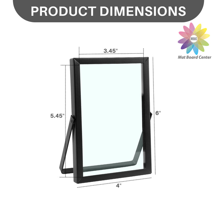 4x6 Black Floating Frame Displays Any Size Photo up to 4 by 6 (24 Pcs Per Box)