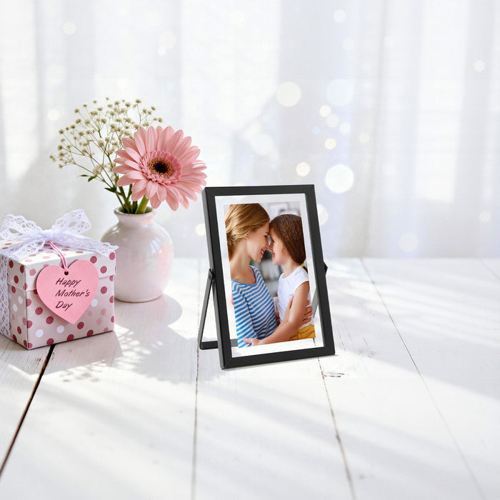 4x6 Black Floating Frame Displays Any Size Photo up to 4 by 6 (24 Pcs Per Box)