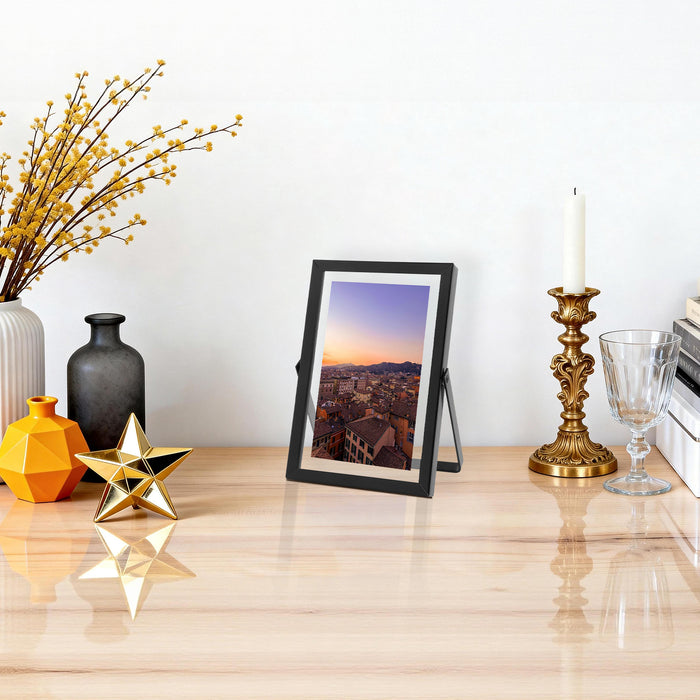 4x6 Black Floating Frame Displays Any Size Photo up to 4 by 6 (24 Pcs Per Box)