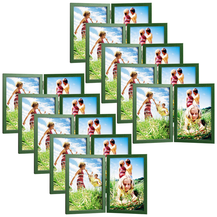 4x6 Double Picture Frame (10 Pcs Per Box) Green