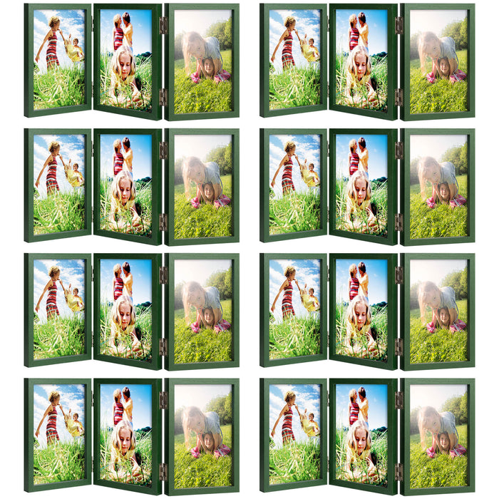 4x6 Three Picture Frame (8 Pcs Per Box) Green