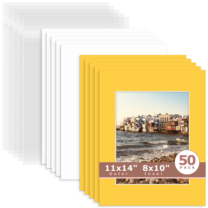 8x10 (7.5x9.5 exact opening) / N212 Deep Yellow