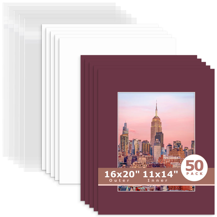 11x14 (exact opening 10.5x13.5) / N124 Maroon