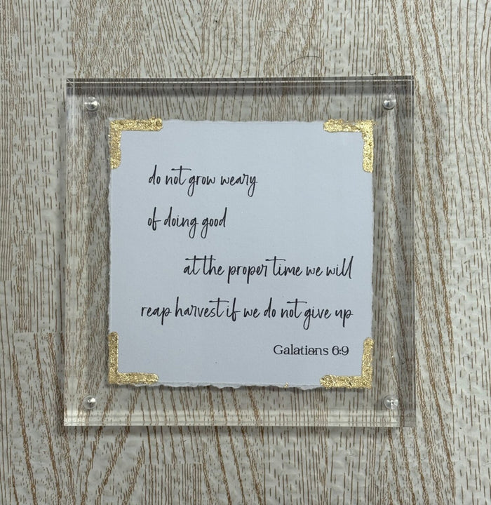 5x5 Acrylic Message Block