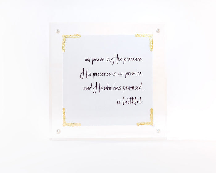 5x5 Acrylic Message Block