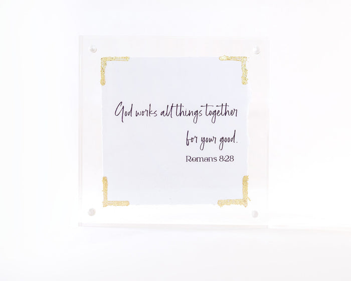 5x5 Acrylic Message Block