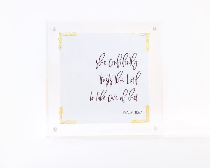 5x5 Acrylic Message Block