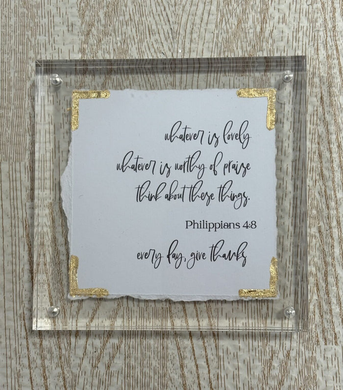 5x5 Acrylic Message Block