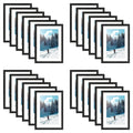 5x7 Metal Frame for 4x6 Photo with White Mat (24 Pcs Per Box) Black