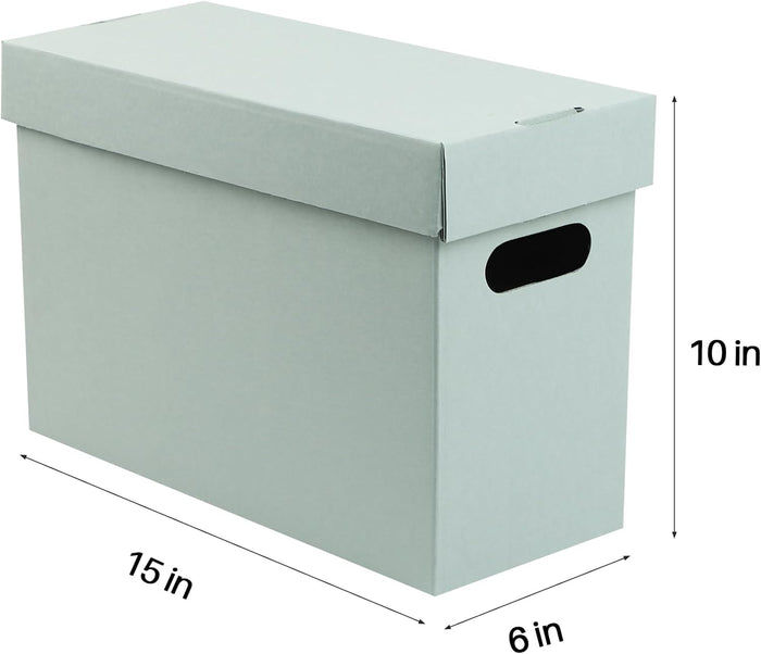 6x15x10 inches Archival Storage Cartons (5 Pack)