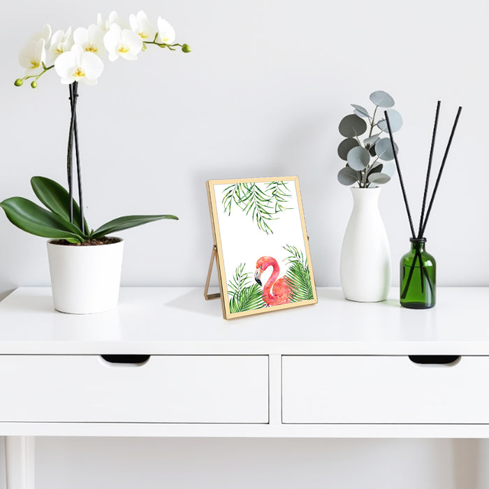 6x8 Floating Frame Displays Any Size Photo up to 6 by 8 Gold (24 Pcs Per Box)