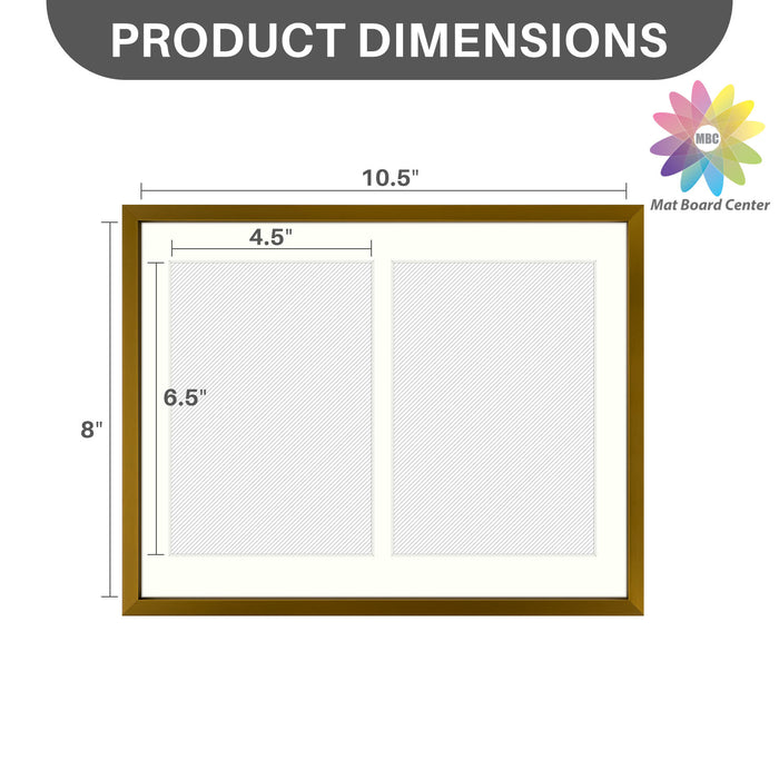 8.5x11 Aluminum Collage Picture Frame for Two 5x7 Photos Bronze(8 Pcs per Box)