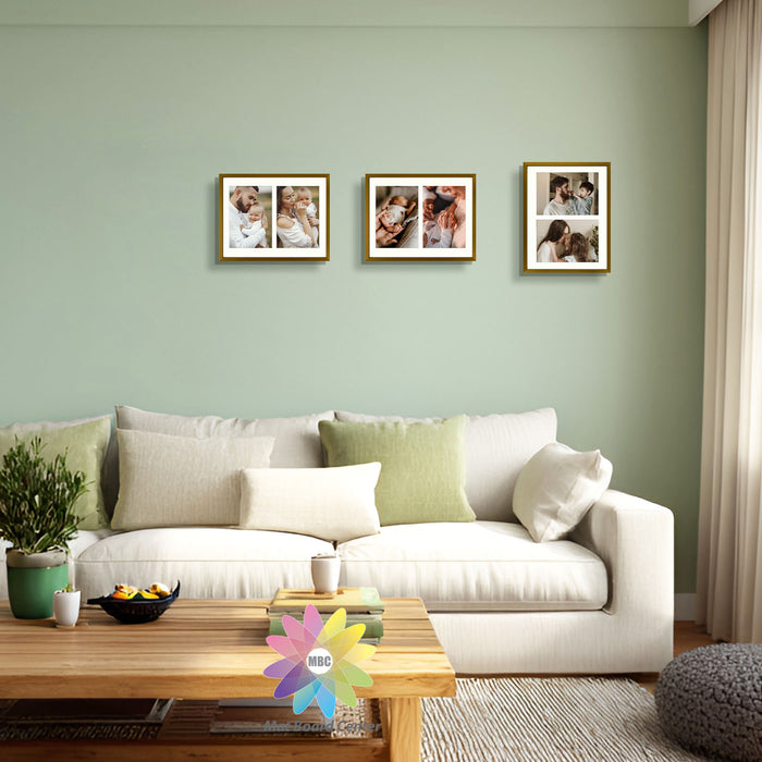 8.5x11 Aluminum Collage Picture Frame for Two 5x7 Photos Bronze(8 Pcs per Box)