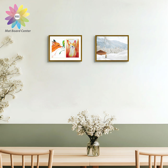8.5x11 Aluminum Collage Picture Frame for Two 5x7 Photos Bronze(8 Pcs per Box)
