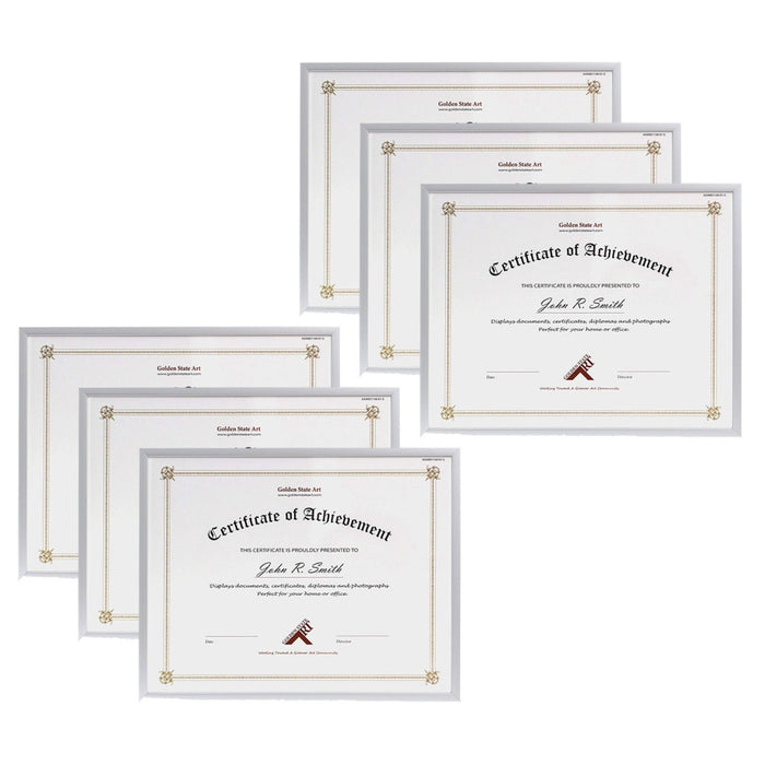 8.5x11 Aluminum Frame for 8.5x11 Picture or Documents (6 Pcs per Box) Silver