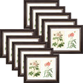 8.5x11 Collage Picture Frame with White Mat for Two 5x7 Photos Brown and Ornate Gold Color (10 Pcs per Box)