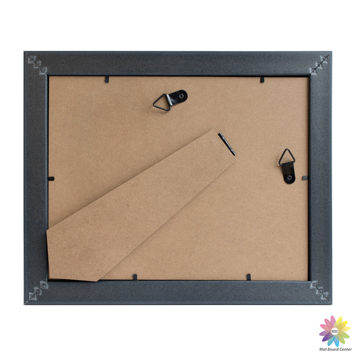 8.5x11 Collage Picture Frame with White Mat for Two 5x7 Photos Brown and Ornate Gold Color (10 Pcs per Box)