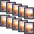 8.5x11 Ornate Picture Frame Black with Silver and Burgundy (10 Pcs per Box)