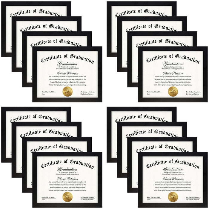 8.5x11 Picture Frame with Real Glass (16 Pcs Per Box)