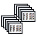 8.5x11 Wood Frame for Four 2x6 Pictures Black (10 Pcs per Box)