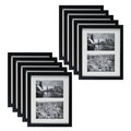 8x10 Collage Picture Frames for Two 4x6 Picture Wood Frames (10 Pcs per Box) Black