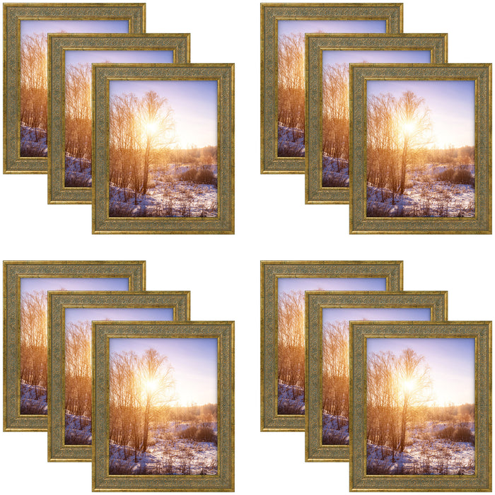 8x10 Distressed Gold Ornate Picture Frame (12 Pcs per Box)