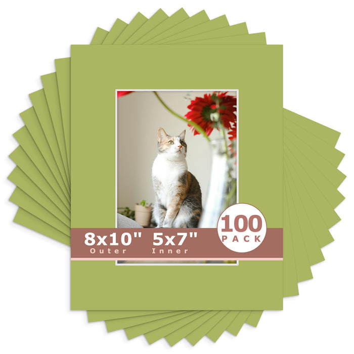 5x7 (4.5x6.5 exact opening) / N163 Organic Green