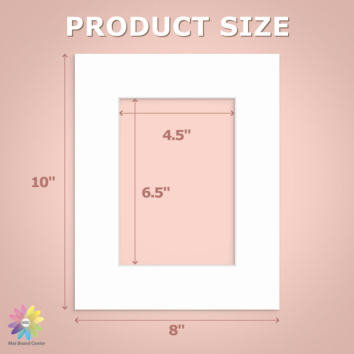 8x10 Economy Pre-Cut Mat Board-Pack of 50