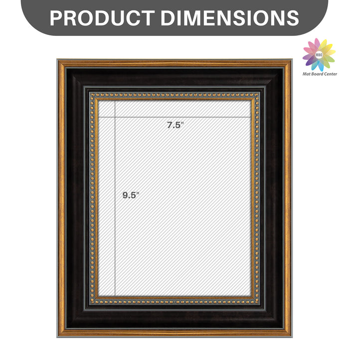 8x10 Ornate Picture Frame Black and Ornate Gold Color (12 Pcs per Box)