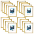 8x10 Picture Frame with White Mat for 5x7 Photo Gold(18 Pcs Per Box)