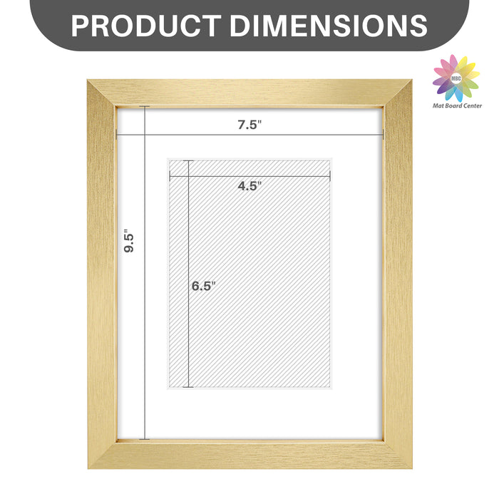 8x10 Picture Frame with White Mat for 5x7 Photo Gold(18 Pcs Per Box)