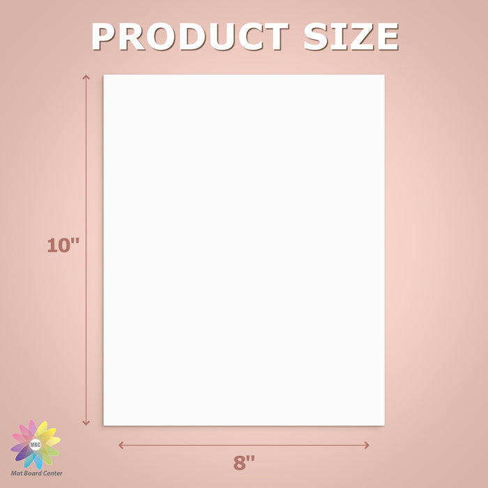8x10 Uncut Mat Boards - Pack of 100